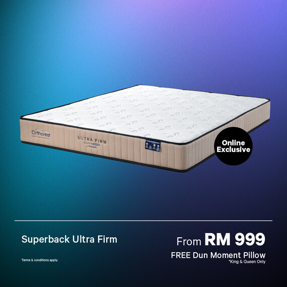[Online Exclusive] Orthorest SuperBack Ultra Firm Mattress